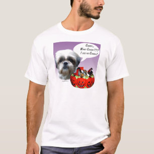 T-shirt Shih Tzu (naturel) Halloween Candy