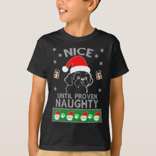 T-shirt Shih Tzu Nice Jusqu'À Un Noel Vilain Et Vilain