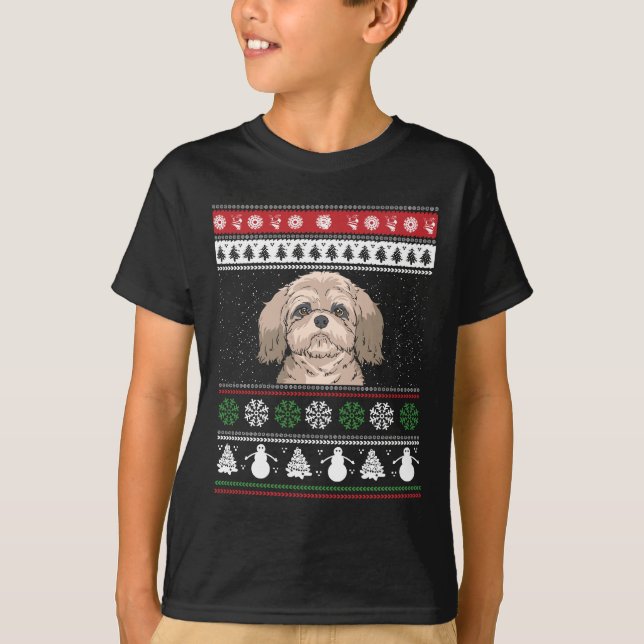 T-shirt Shih Tzu Noël (Devant)