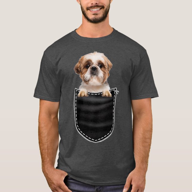 T-shirt Shih Tzu Race Amoureux de les chiens Best Dog Pock (Devant)