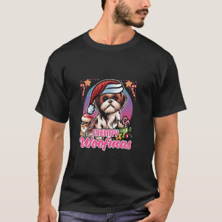 T-shirt Shih Tzu Santa Claus Café Mug Joyeux Noël Do