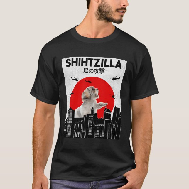 T-shirt Shih Tzu Shih Tzu Shih Tzu Shih Tzu Shih Tzu (Devant)