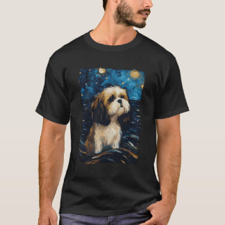 T-shirt Shih Tzu Starry Night