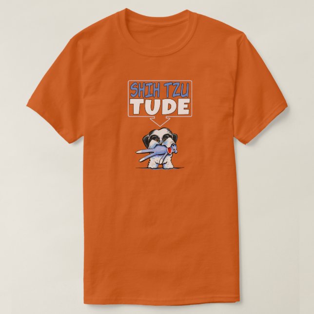 T-shirt Shih Tzu Tude Dk (Design devant)