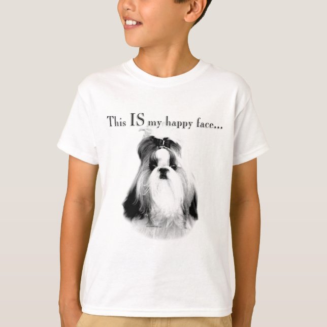 T-shirt Shih Tzu, un visage heureux (Devant)