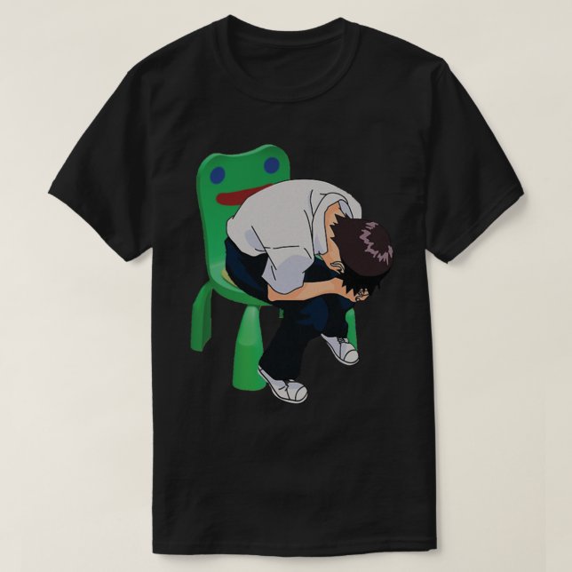 T-shirt Shinji Ikari dans la chaise Froggy (Design devant)
