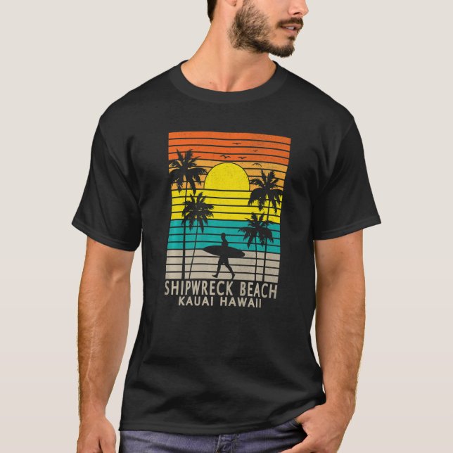 T-shirt Shipwreck Beach Kauai Hawaii HI Hawaiian Island Su (Devant)