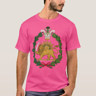 T-shirt Shir O Khorshid Lion Perse Et Emblème Soleil Iran