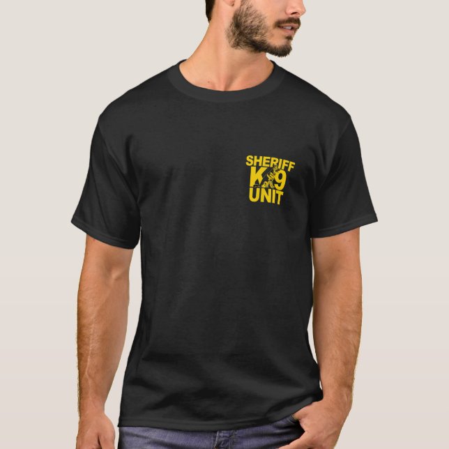 T-shirt Shirf K-9 Unit Shirt German Shepherd Front & Bac (Devant)