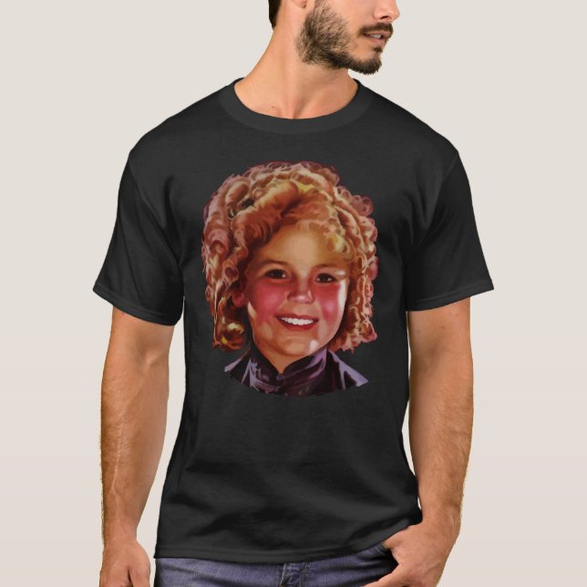 T-shirt Shirley Temple Classic Hollywood Stylisé Poster M (Devant)
