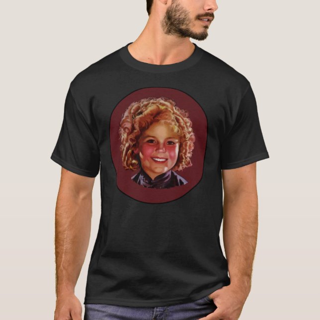 T-shirt Shirley Temple Classic Hollywood Stylisé Poster M (Devant)
