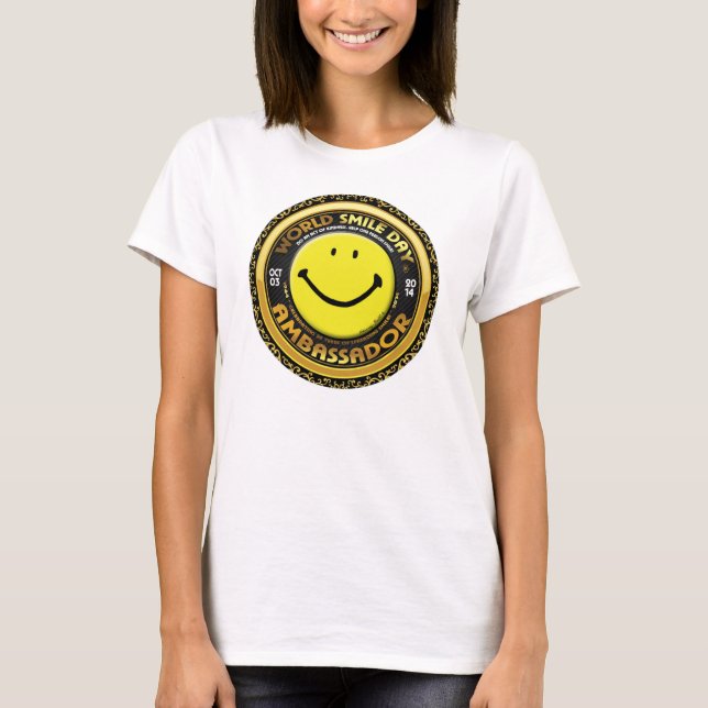 T-shirt Shirt 2014 de l'Ambassadeur de Day® de sourire du (Devant)