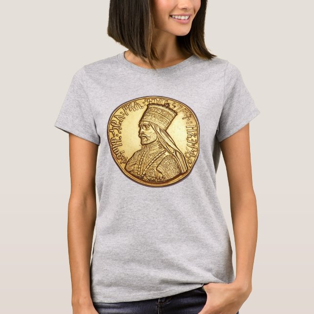 T-shirt Shirt de Haile Selassie Empire of Ethiopia Rasta G (Devant)