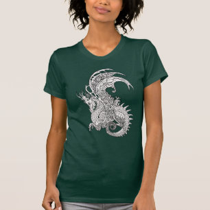 T-shirt ~shirt de style de Nouveau d'art de dragon
