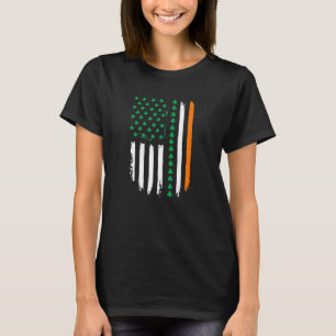 T-shirt Shirt drapeau irlandais américain St. Patrick's Da