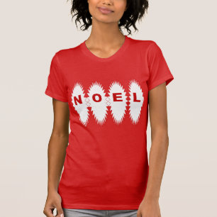 T-shirt shirt jersey fin rouge Design NOEL