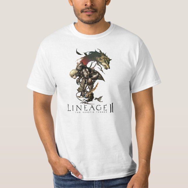 T-shirt Shirt Lineage 2 dagger dark elf (Devant)