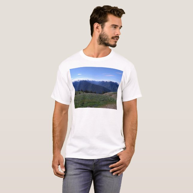 T-shirt Shirt masculin Hurricane Ridge Olympic Park (Devant entier)