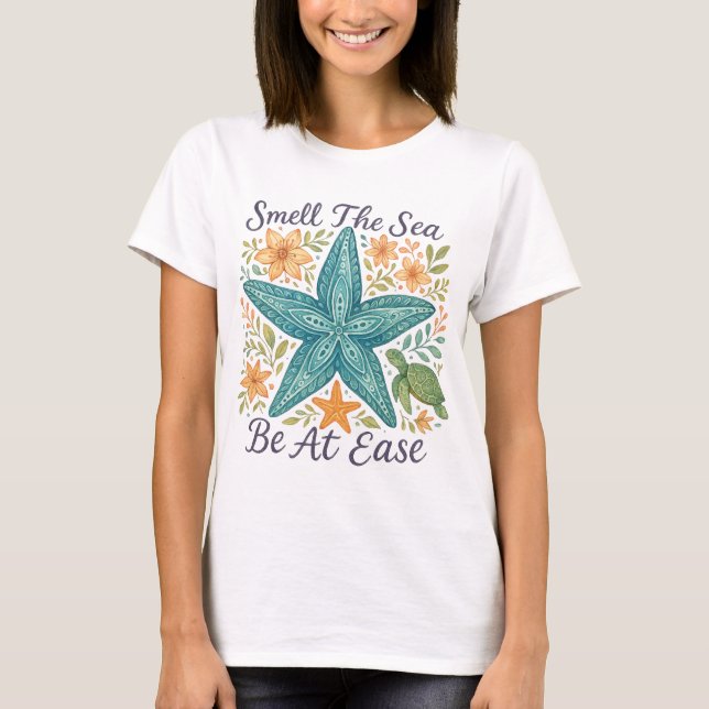 T-shirt Shirt seashell｜Seashell PNG｜Sublimation Design｜Gir (Devant)