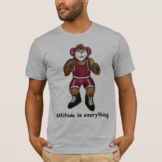 T-shirt Shirtt pour le lutteur - attitude si tout (Devant)
