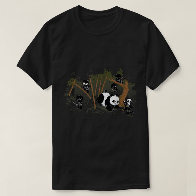 T-shirt ShirtWoot Unstealthiest Ninja quand des animaux at (Design devant)
