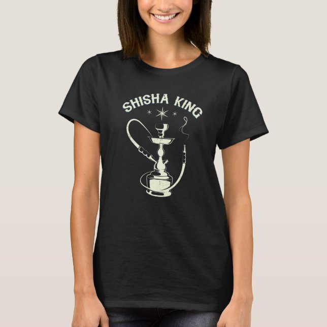 T-shirt Shisha King Shisha Hookah Fumer Premium (Devant)
