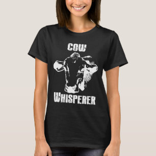 T-shirt Shisperer De Vache Noir Et Blanc Pour Hommes Et Fe