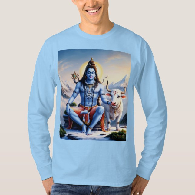 T-shirt Shiv Lord Homme - Design hindou spirituel (Devant)