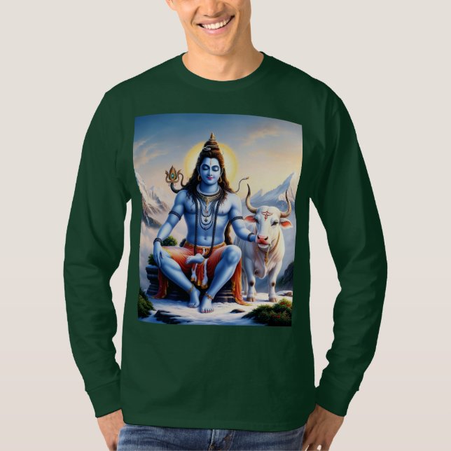 T-shirt Shiv Lord Homme - Design hindou spirituel (Devant)