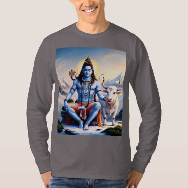 T-shirt Shiv Lord Homme - Design hindou spirituel (Devant)