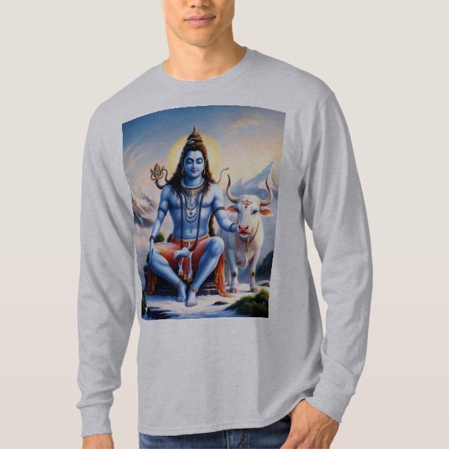 T-shirt Shiv Lord Homme - Design hindou spirituel (Devant)