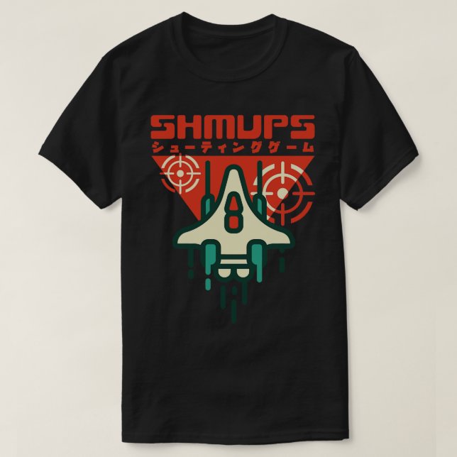 T-shirt Shmup Shoot Em Up Jeux Japonais Retro esthétique G (Design devant)