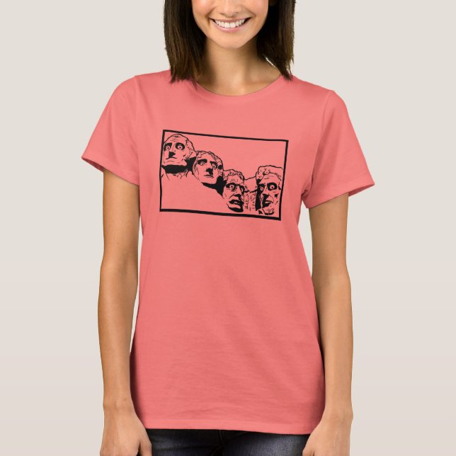 T-shirt Shocking Mt. Rushmore (Devant)