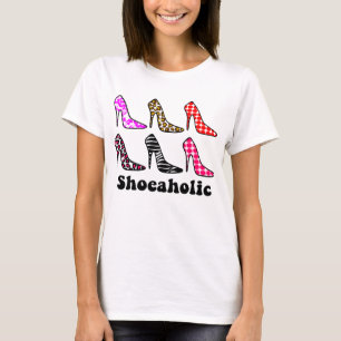 T-shirt SHOEAHOLIC, dépendant aux chaussures, J'AIME DES