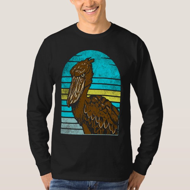 T-shirt Shoebill Bird Animal Colorful  1 (Devant)