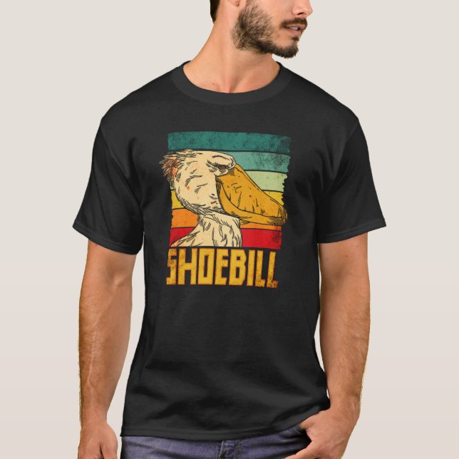 T-shirt Shoebill Bird Animal Colorful  1 (Devant)