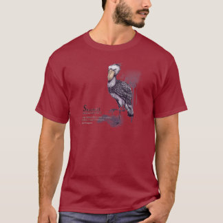 T-shirt shoebill - plum