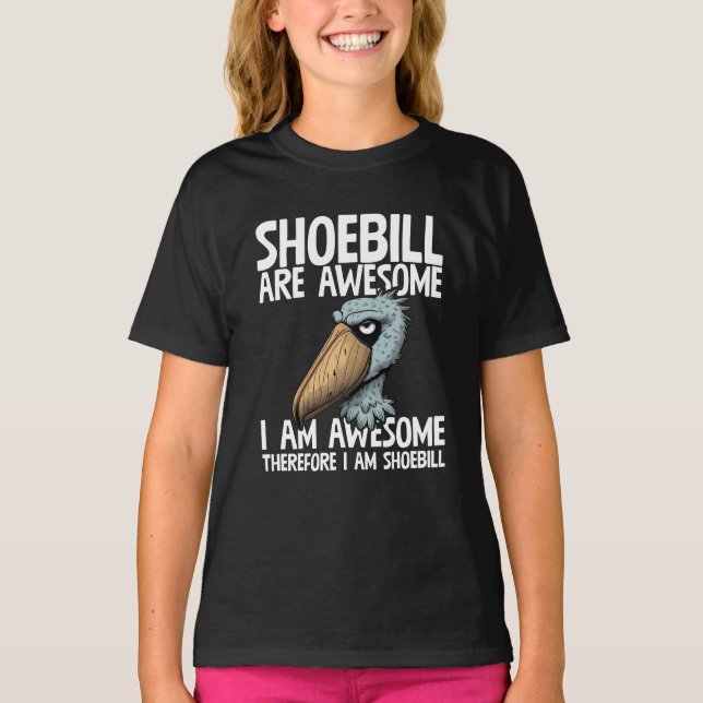 T-shirt Shoebill sont géniaux Je suis génial design (Devant)