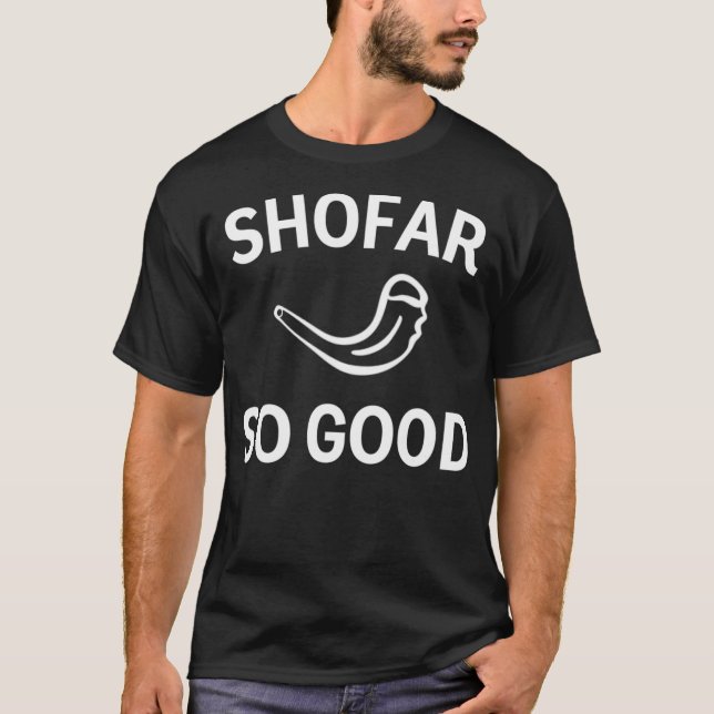 T-shirt Shofar So Good Rosh Hashannah Rams Horn Juif New (Devant)