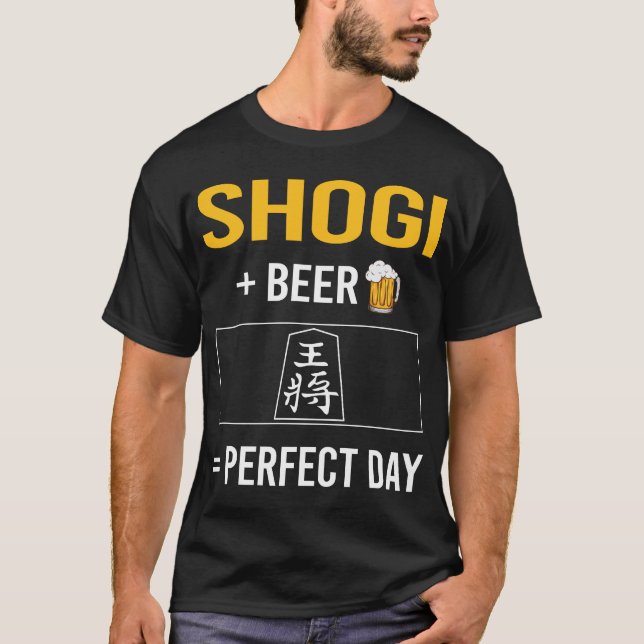 T-shirt Shogi du jour de la bière (Devant)