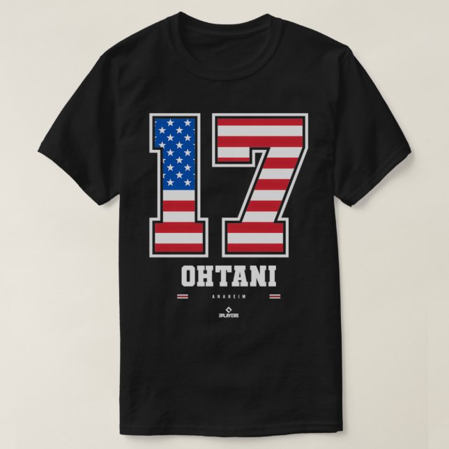 T-shirt Shohei Ohtani États-Unis Numéro de drapeau Pullove (Design devant)