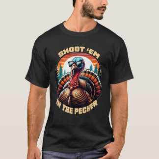 T-shirt Shoot Em Dans La Saison De Chasse Drôle Du Pecker