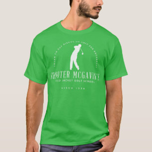 T-shirt Shooter McGavins Gold Jacket Golf School depuis 19