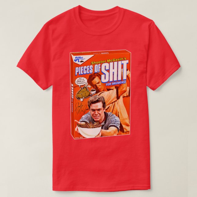T-shirt Shooter McGavins Pièces de pour le petit déjeuner  (Design devant)
