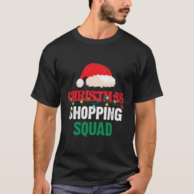 T-shirt Shopper Squad Père Noël (Devant)