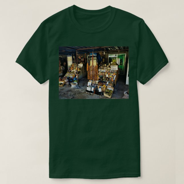 T-shirt Shopping en plein air (Design devant)