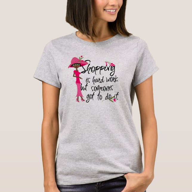 T-shirt Shopping Ringer Tee (Devant)