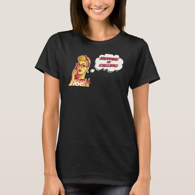 T-shirt Shoppingsucht Pop Shopping Appelle (Devant)