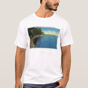 T-shirt Shoreline, pavillon, et nageurs