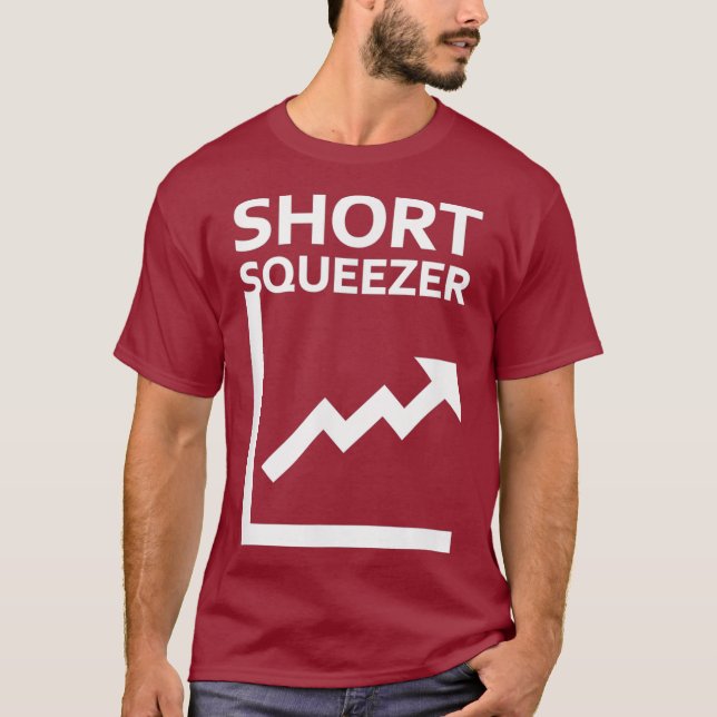 T-shirt Short Squeezer - Wall Street Bets Meme Stock (Devant)